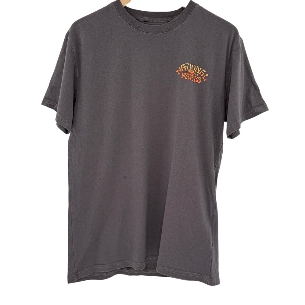Parks Project Mens National Parks Graphic T-Shirt Charcoal Grey Medium Bear Fish